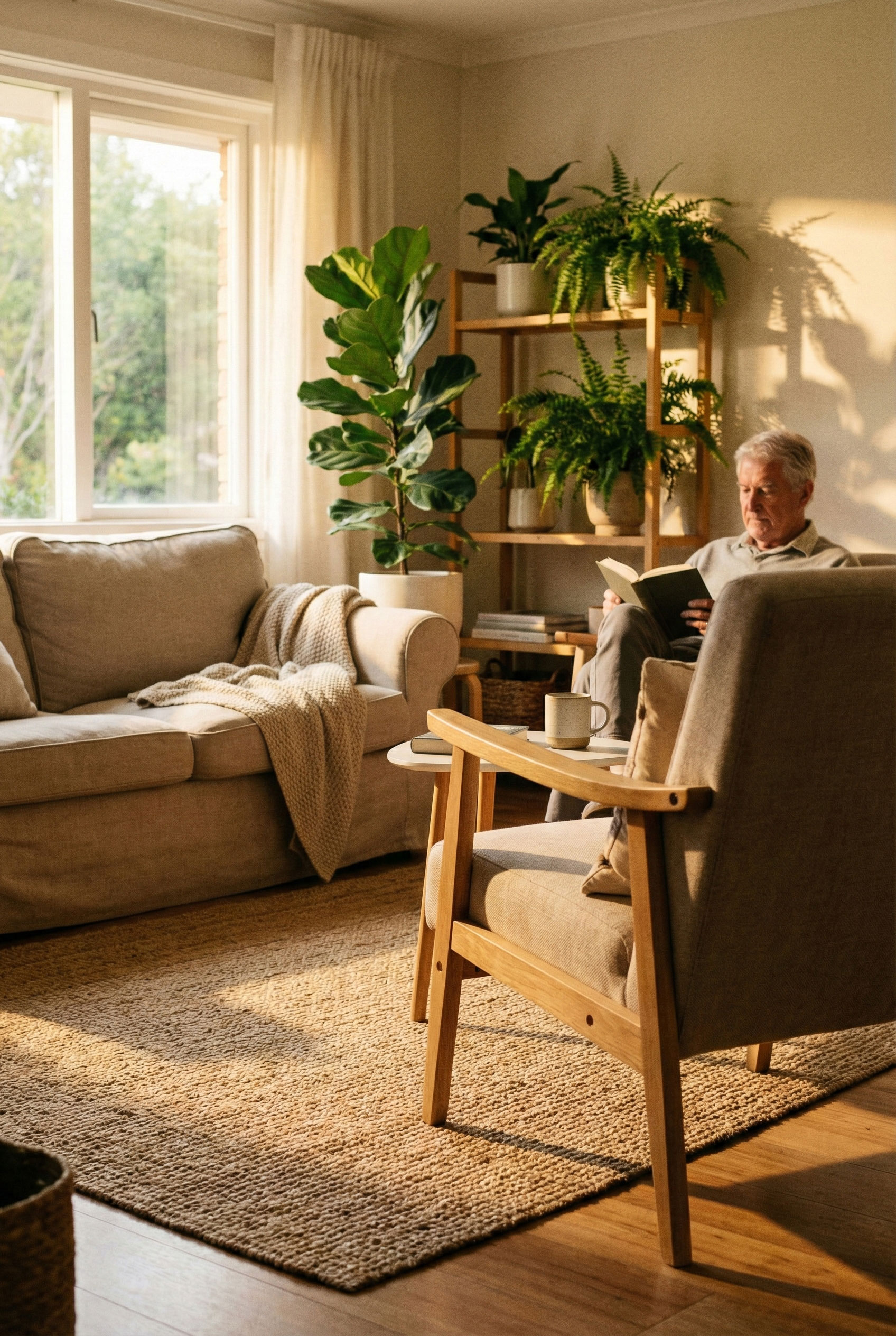 Lotus Mitarbeiterin sorgt für Ordnung und Sauberkeit